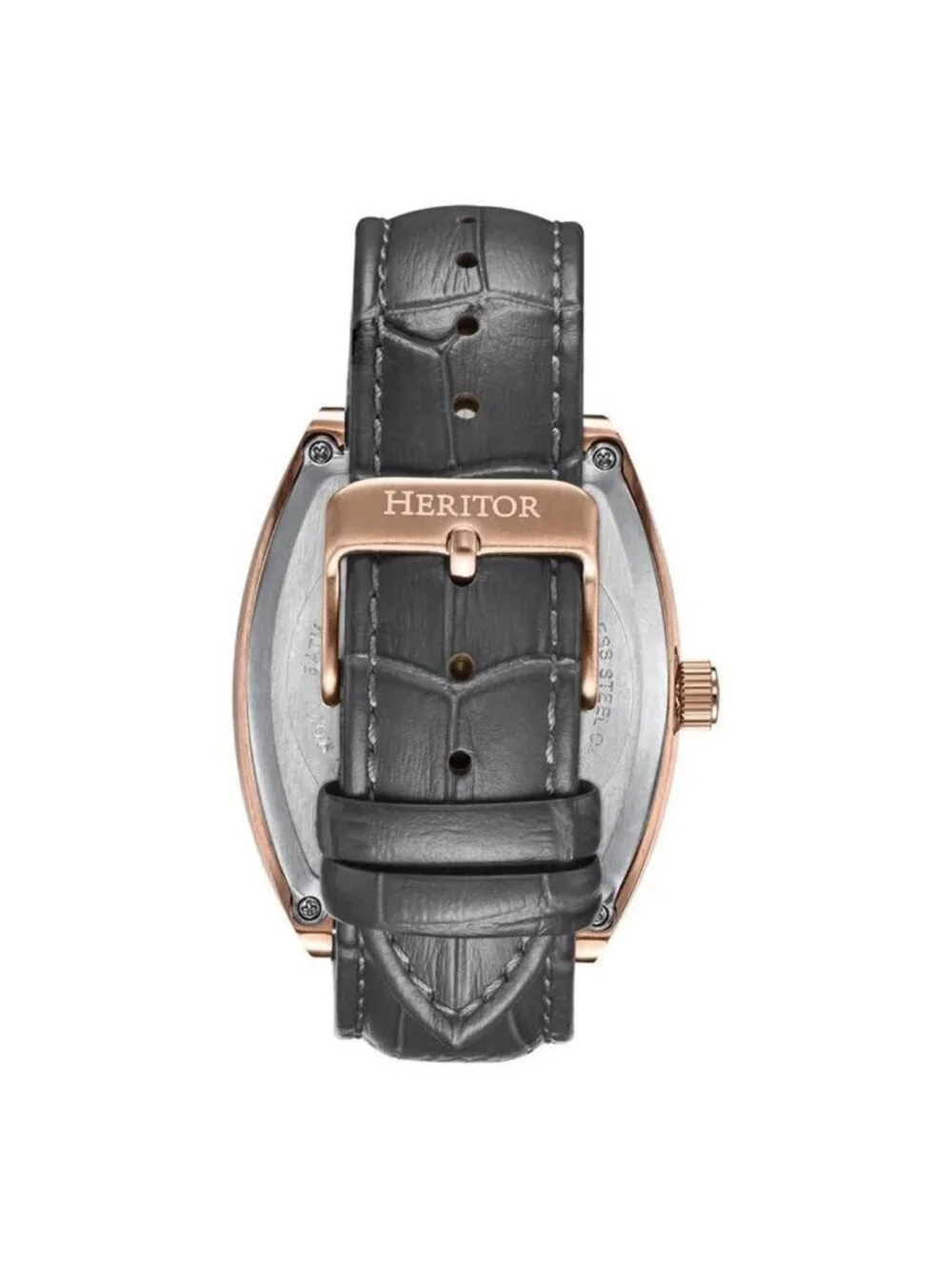 NWT Heritor Masterson Automatic Grey Dial Men's Watch
